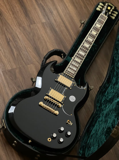 Tokai SG-215 GH BB Premium Series Japan in Black Beauty with Gold Hardware