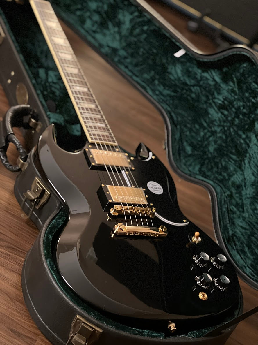 Tokai SG-215 GH BB Premium Series Japan in Black Beauty with Gold Hardware