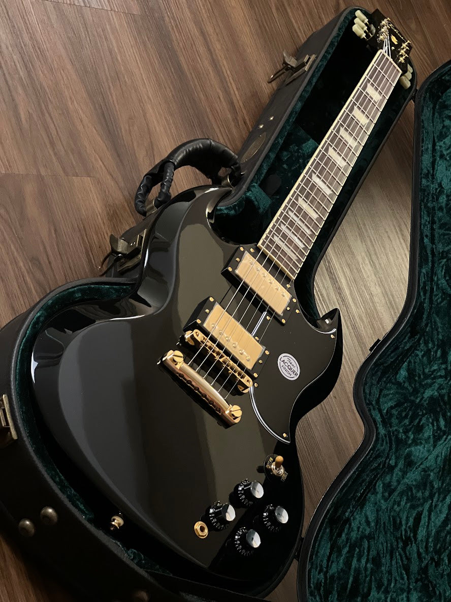 Tokai SG-215 GH BB Premium Series Japan in Black Beauty with Gold Hardware