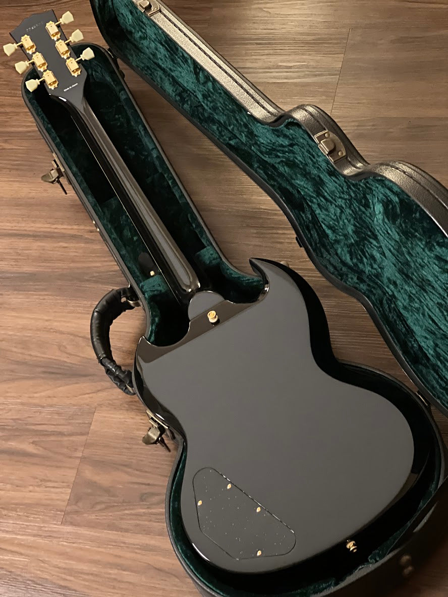 Tokai SG-215 GH BB Premium Series Japan in Black Beauty with Gold Hardware