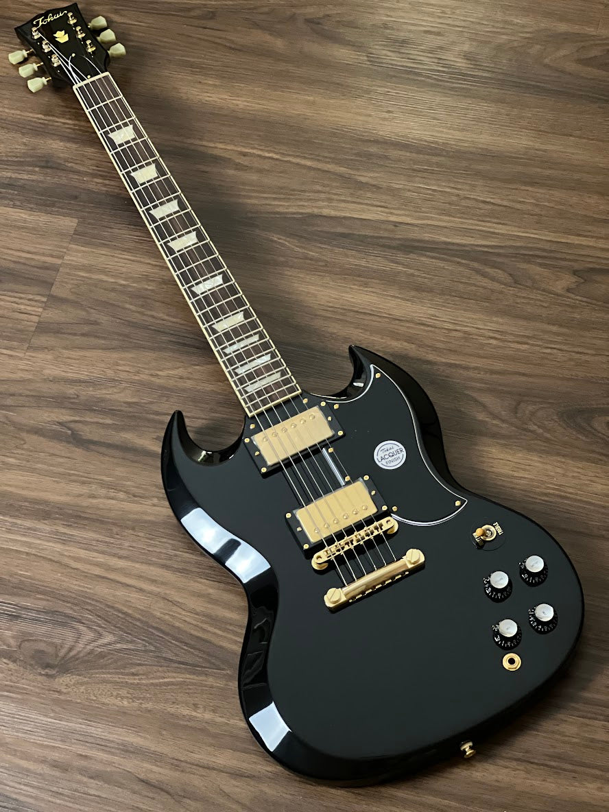 Tokai SG-215 GH BB Premium Series Japan in Black Beauty with Gold Hardware