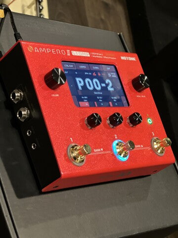 Hotone 10th Anniversary MP-300 Ampero II Stomp มัลติเอฟเฟ็กต์เหยียบสีแดง 
