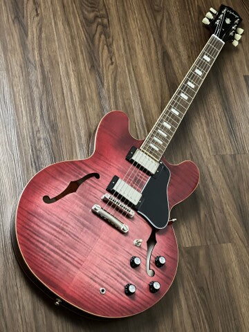 Epiphone ES-335 Figured Semi-Hollowbody In PRB (Raspberry Burst