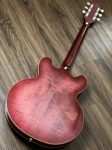 Epiphone ES-335 Figured Semi-Hollowbody สี PRB (Raspberry Burst)