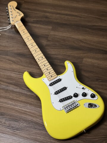 Fender Japan Limited International Color Stratocaster with Maple FB In Monaco Yellow