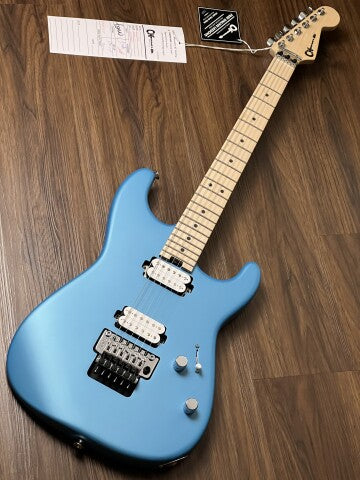 Charvel Pro-Mod San Dimas Style 1 HH Floyd Rose with Maple FB in Matte Blue Frost