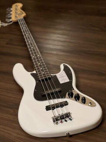 Fender Japan Hybrid II Jazz Bass with Rosewood FB in Arctic White 