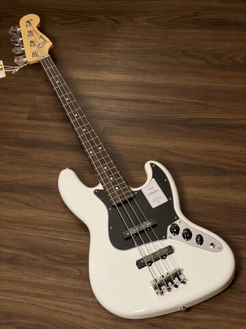 เบส Fender Japan Hybrid II Jazz Bass พร้อม Rosewood FB สี Arctic White