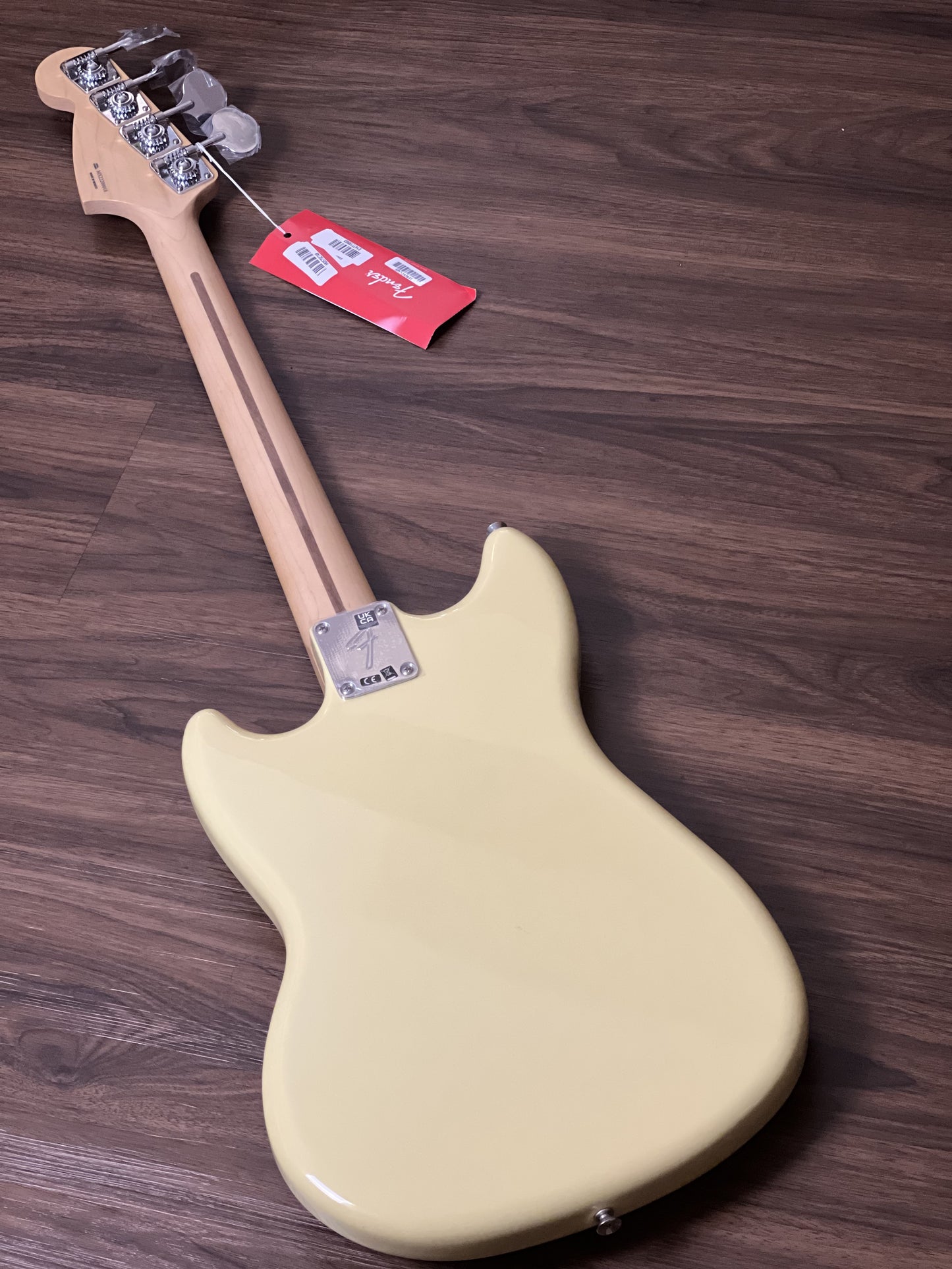 Fender Limited Edition Player Mustang Bass PJ Guitar with Maple FB in Canary Yellow