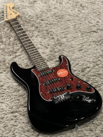 Squier FSR Affinity Series Stratocaster พร้อม Pickguard Tortoiseshell พร้อม Laurel FB สีดำ