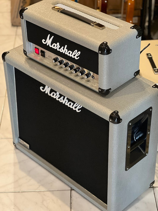 Marshall 2525H Mini Silver Jubilee and 2536 2x12 Stack - Silver