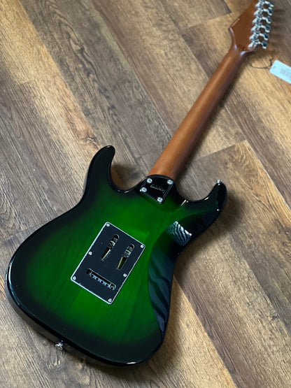 Soloking MS-1 Classic MKII in Green Burst with 5A Flame Top Nafiri Special Run