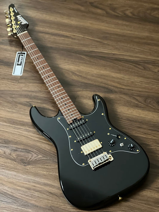 Soloking MS-1 Classic MKII ใน Black Beauty พร้อมฮาร์ดแวร์สีทองและ Maple FB ย่าง 