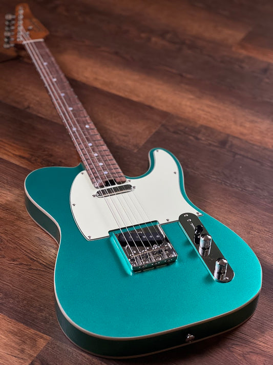 Soloking T-1B Vintage MKII with Roasted Maple Neck and Rosewood FB in Sherwood Green Metallic