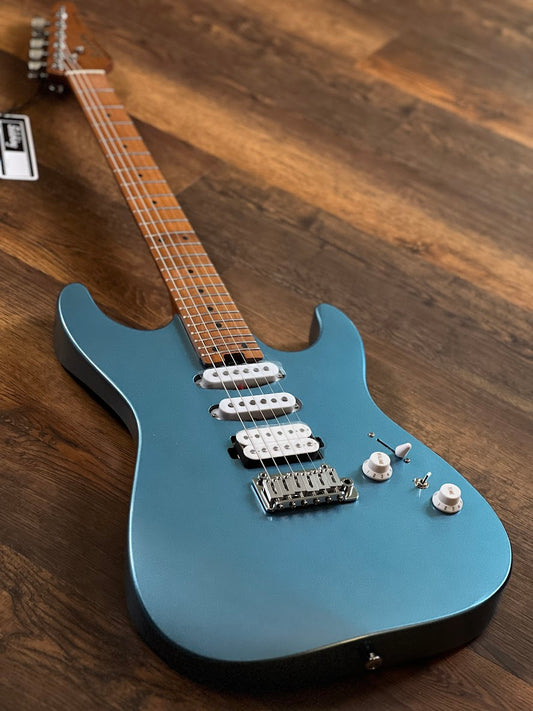 Soloking MS-1 Custom 24 HSS Flat Top สี Ice Blue Metallic Nafiri Special Run 
