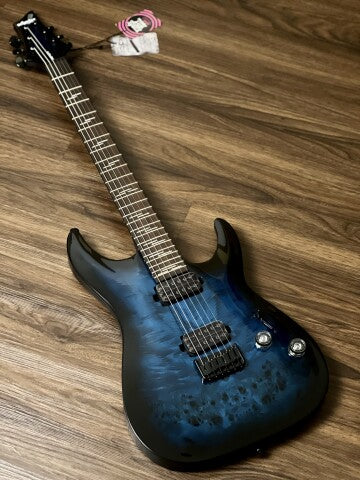 Schecter Omen Elite 6 STBB in See Thru Blue Burst