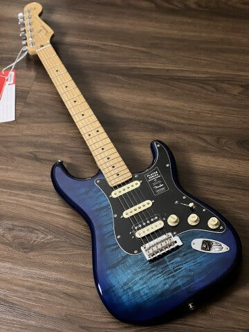 Fender Limited Edition Player HSS Stratocaster Plus ตัวท็อปพร้อม Maple FB สี Blue Burst