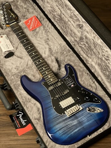 Fender American Ultra HSS Stratocaster with Ebony FB in Denim Burst