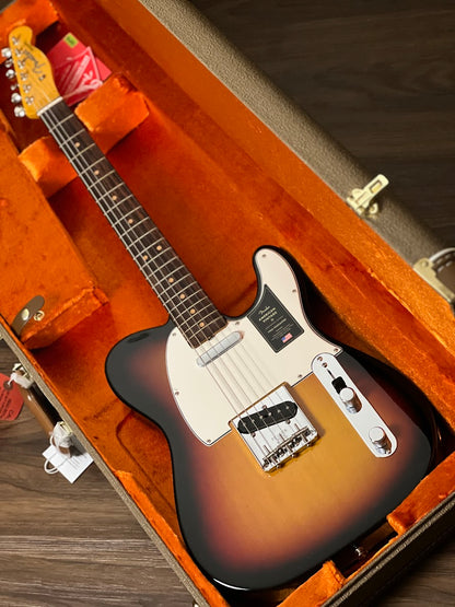 Fender American Vintage II 63 Telecaster พร้อม Rosewood FB สี 3-Tone Sunburst