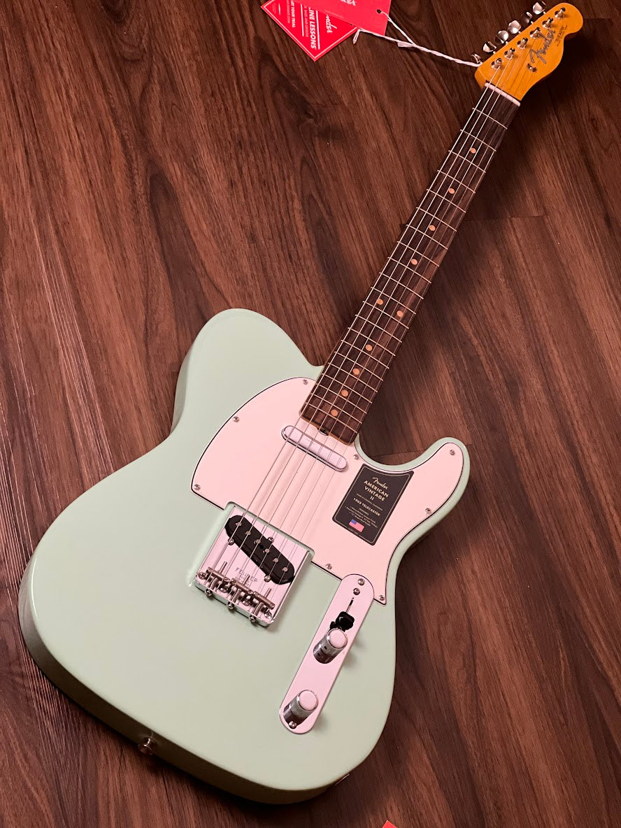 Fender American Vintage II 63 Telecaster พร้อม Rosewood FB สี Surf Green