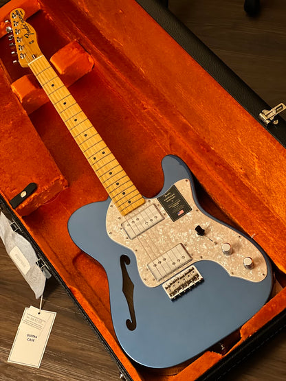 Fender American Vintage II 72 Telecaster Thinline พร้อม Maple FB สี Lake Placid Blue