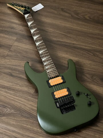 Jackson FSR X Series Dinky DK2XR HH พร้อม Laurel FB สี Matte Army Drab