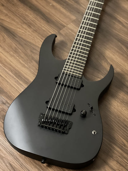 สาย Ibanez Iron Label RGIXL7-BKF 7-String in Black Flat