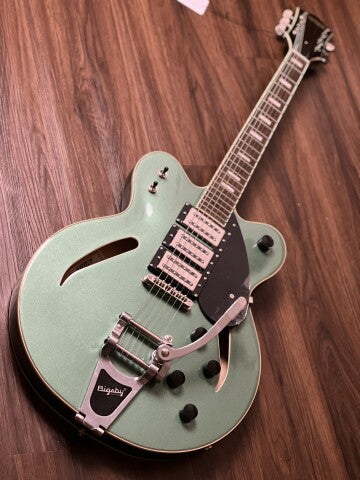 Gretsch FSR G2627T Streamliner Center Block 3 ปิ๊กอัพพร้อม Bigsby สี Georgia Green