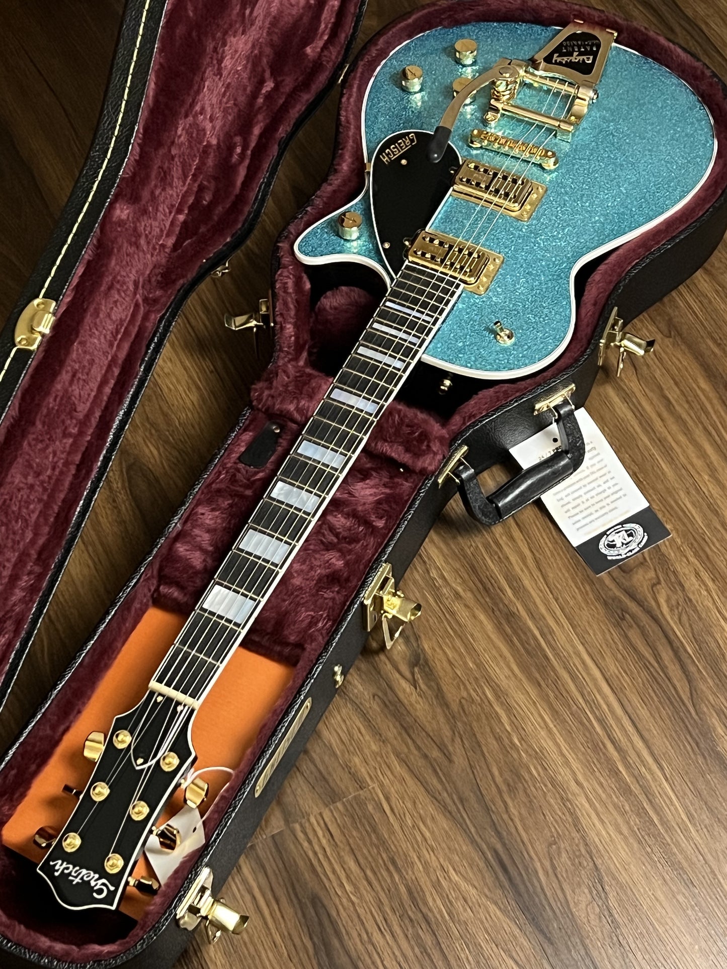 Gretsch Ltd Ed G6229TG Players Edition Sparkle Jet w/ Bigsby in Ocean Turquoise Sparkle