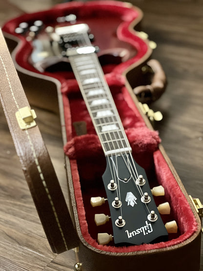 Gibson SG Standard Faded 61s w/ Maestro Vibrola In Vintage Cherry Satin w/ Case