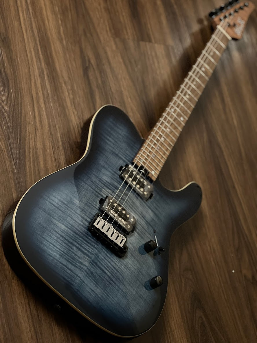 SLX Raven Modern Pro 24 HH in Faded Blue Burst with Roasted Maple FB