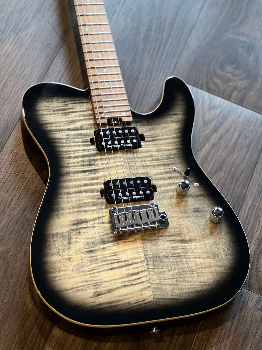 SLX Raven Modern Pro 24 HH in Charcoal Burst with Roasted Maple FB