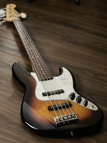 กีต้าร์ Fender Japan Hybrid II Jazz Bass V พร้อม RW FB สี Sunburst 3 สี