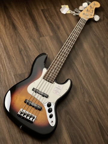 กีต้าร์ Fender Japan Hybrid II Jazz Bass V พร้อม RW FB สี Sunburst 3 สี