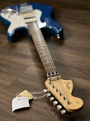 Fender Michiya Haruhata Stratocaster with RW FB in Caribbean Blue Trans