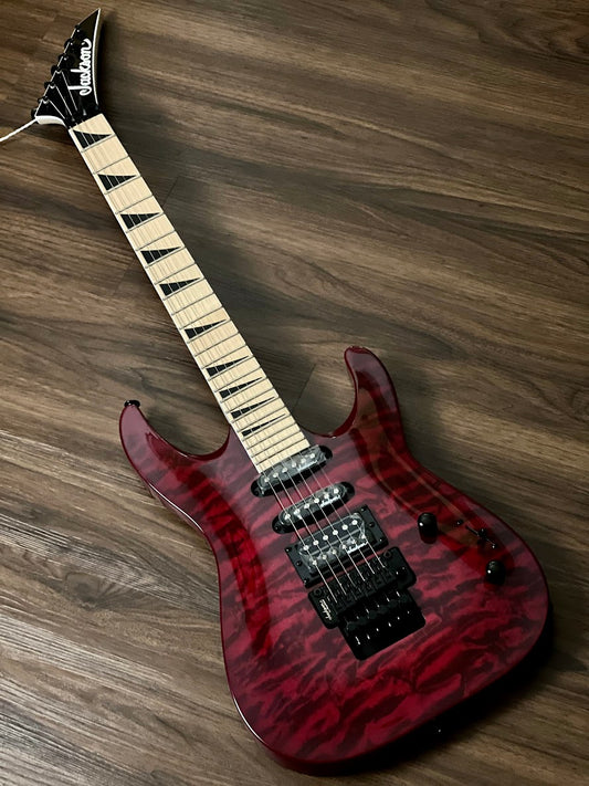 Jackson FSR Dinky JS34Q DKA-M in Transparent Red