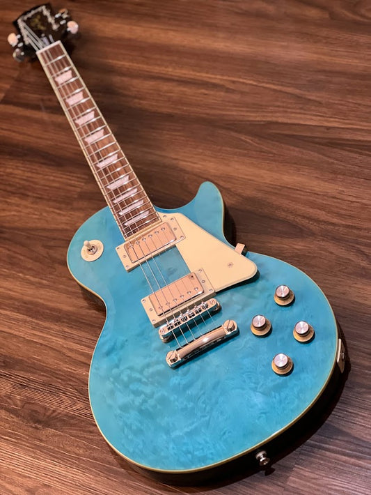 Epiphone Les Paul Standard 60s Quilt Top in Translucent Blue