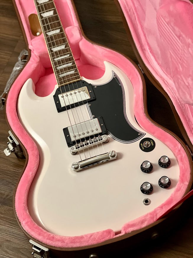 Epiphone 1961 Les Paul SG Standard Inspired by Gibson Custom 60th Anniversary in Aged Classic White