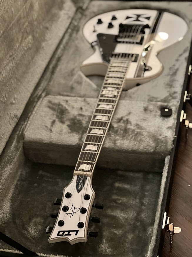 ESP LTD Iron Cross James Hetfield Signature Guitar w/ Hardcase in Snow White