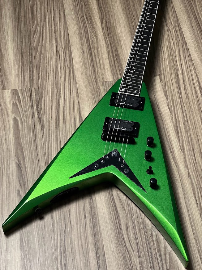 Kramer Dave Mustaine Vanguard Rust In Peace in Alien Tech Green with Hard Case