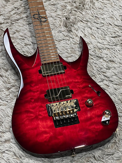 Solar AB1.6AFRQBR สี Quilted Blood Red Burst Gloss 