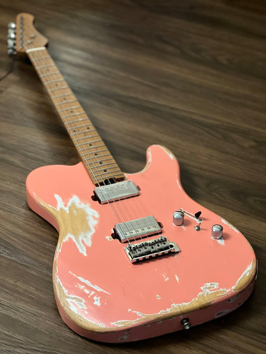SQOE SETL960 HH Roasted Maple Series in Shell Pink Heavy Relic