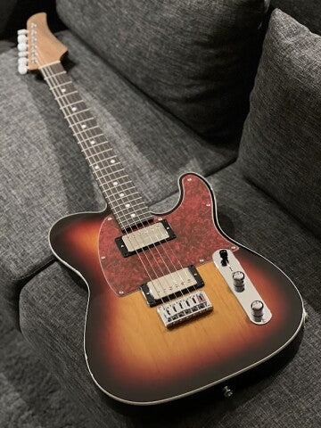 T's Guitars TL-22RM in 3 Tone Sunburst