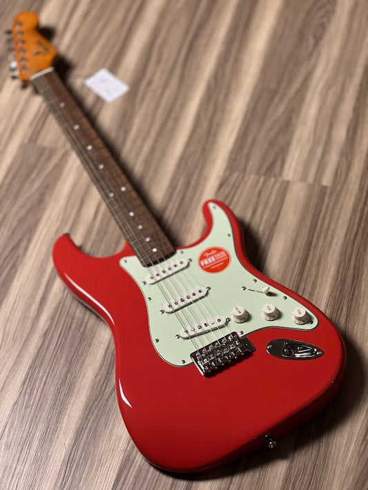 Squier FSR Classic Vibe 60s Stratocaster with Indian Laurel FB in Fiesta Red