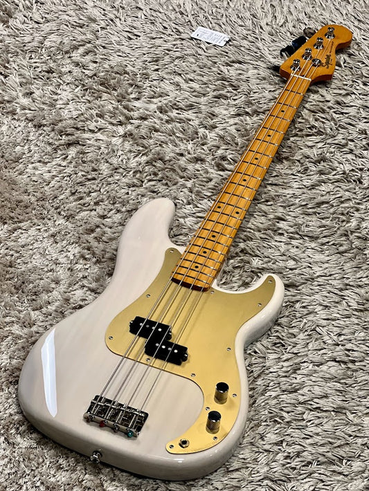 Squier FSR Classic Vibe Late 50s Precision Bass Guitar with Maple FB in White Blonde
