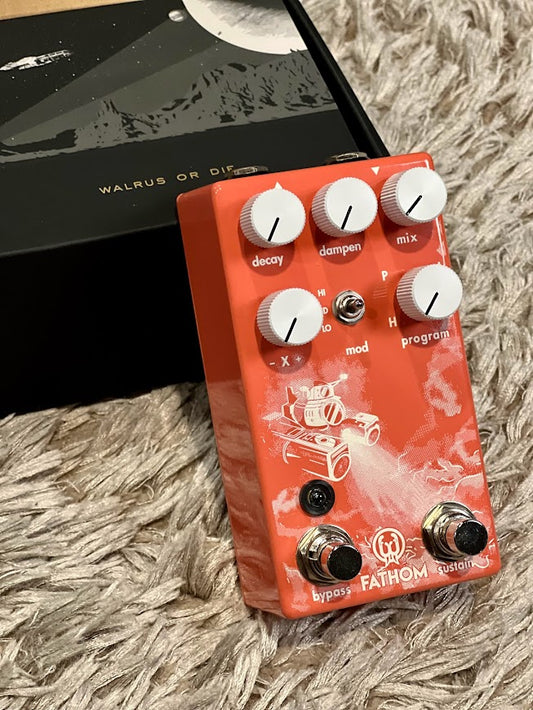 Walrus Audio Fathom Multi-Function Reverb in Coral Series