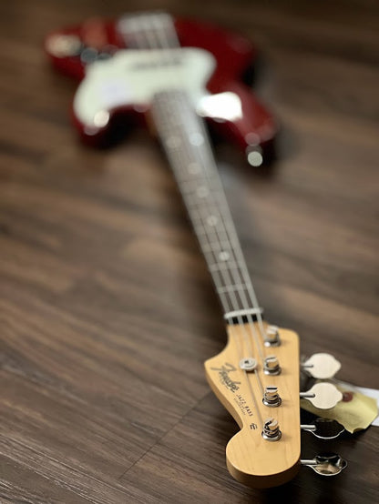 Fender Japan Traditional II 60s Jazz Bass Guitar with RW FB in Aged Dakota Red
