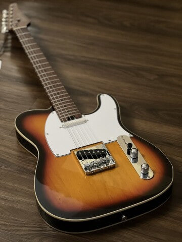 Soloking T-1B Vintage MKII with Roasted Maple Neck and FB in 3-Tone Sunburst