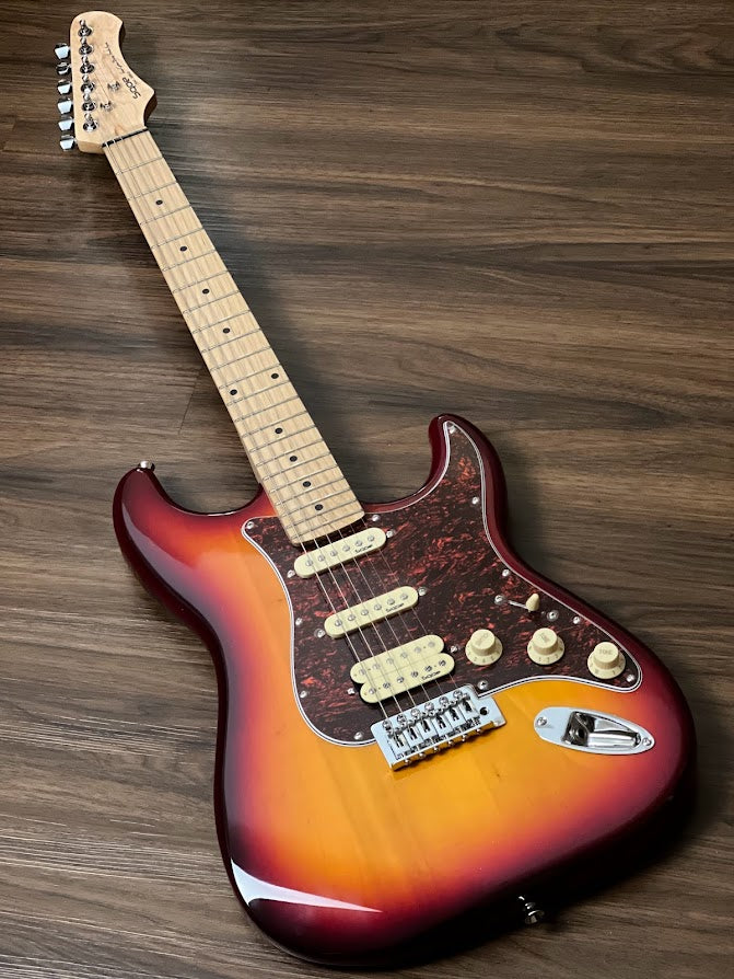 SQOE SEST250 HSS Genesis Series in Cherry Sunburst