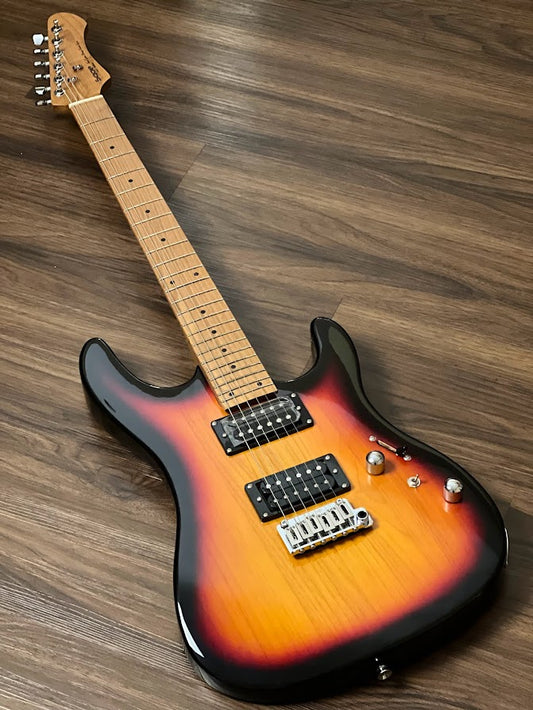 SQOE SEIB450 HH Roasted Maple Series in 3-Tone Sunburst